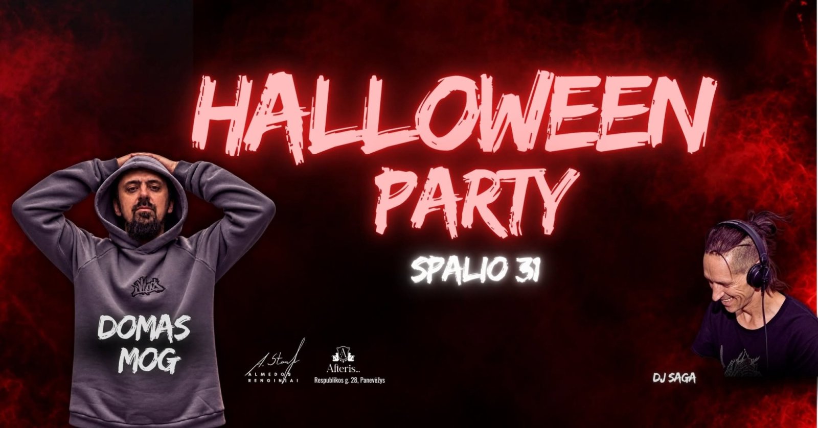 Helovino naktį Panevėžyje – DOMAS.MOG ir DJ SAGA
